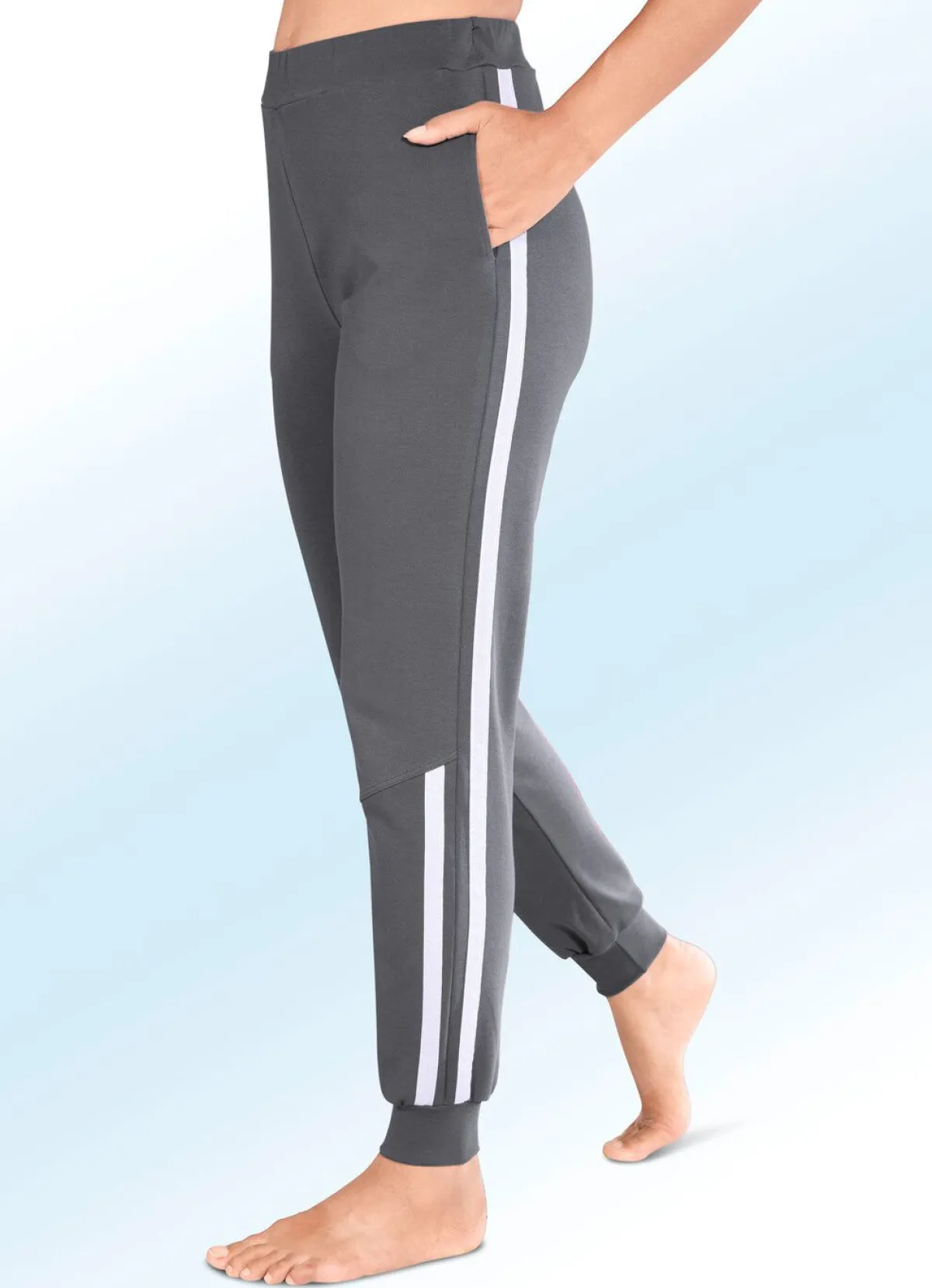 Sale LAURINA Hose mit zwei Seitennahttaschen ANTHRAZIT