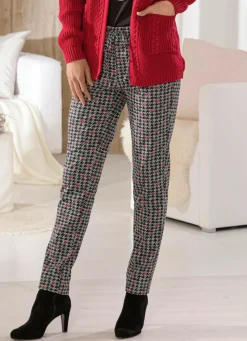 Clearance BADER Hose im aktuellen Joggpant-Style GRAU-ROT
