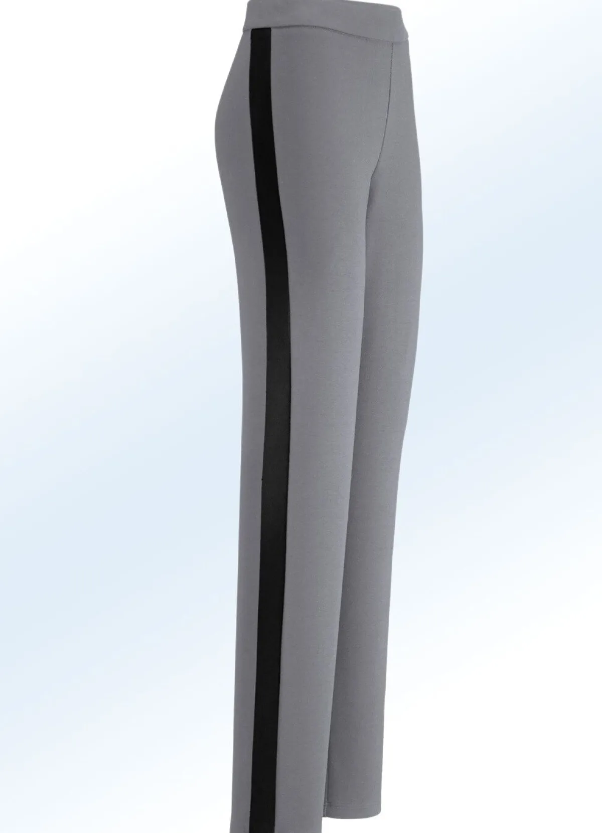 Hot KLAUS MODELLE MADE IN GERMANY Hose im angesagten Materialmix M''GRAU-SCHWARZ