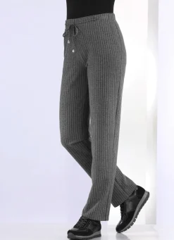 Outlet KLAUS MODELLE MADE IN GERMANY Hose im Joggpant-Style ANTHRAZIT-SCHWARZ