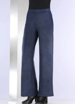 Hot KLAUS MODELLE MADE IN GERMANY Hose in bequemer Weite MARINE