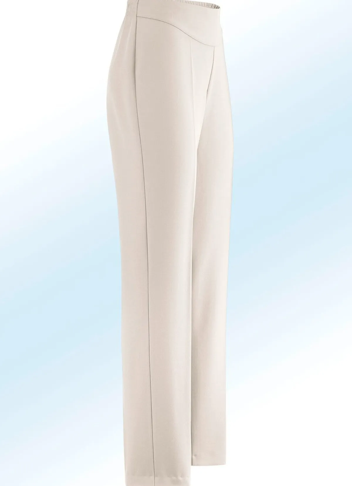 Hot KLAUS MODELLE MADE IN GERMANY Hose in eleganter Schnittführung HELLBEIGE