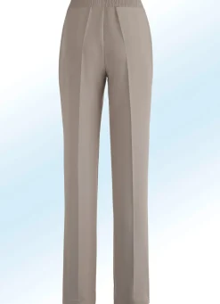 Best KLAUS MODELLE MADE IN GERMANY Hose in eleganter Schnittführung TAUPE