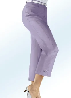 KLAUS MODELLE MADE IN GERMANY Hose in 7/8 Länge FLIEDER