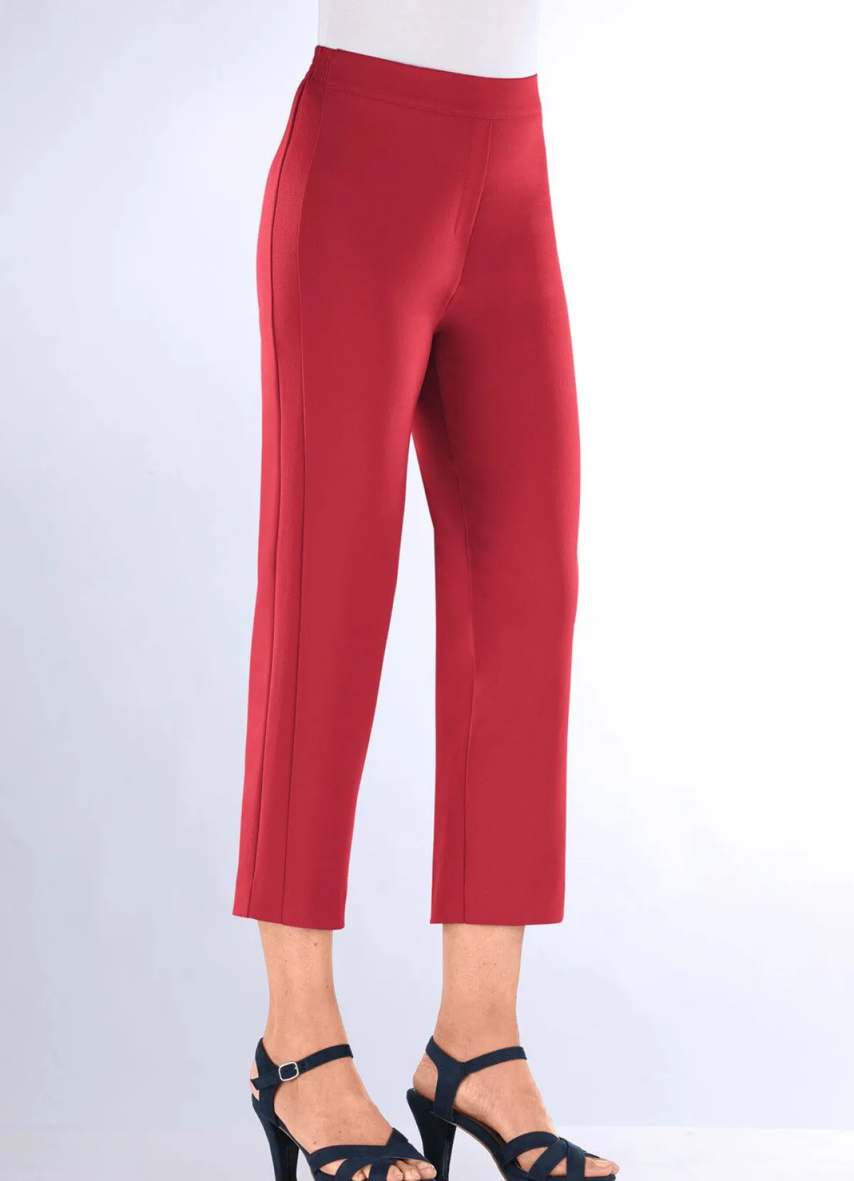 Outlet KLAUS MODELLE MADE IN GERMANY Hose in 7/8-Länge ROT