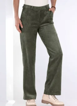 KLAUS MODELLE MADE IN GERMANY Hose in modischer Weite OLIV