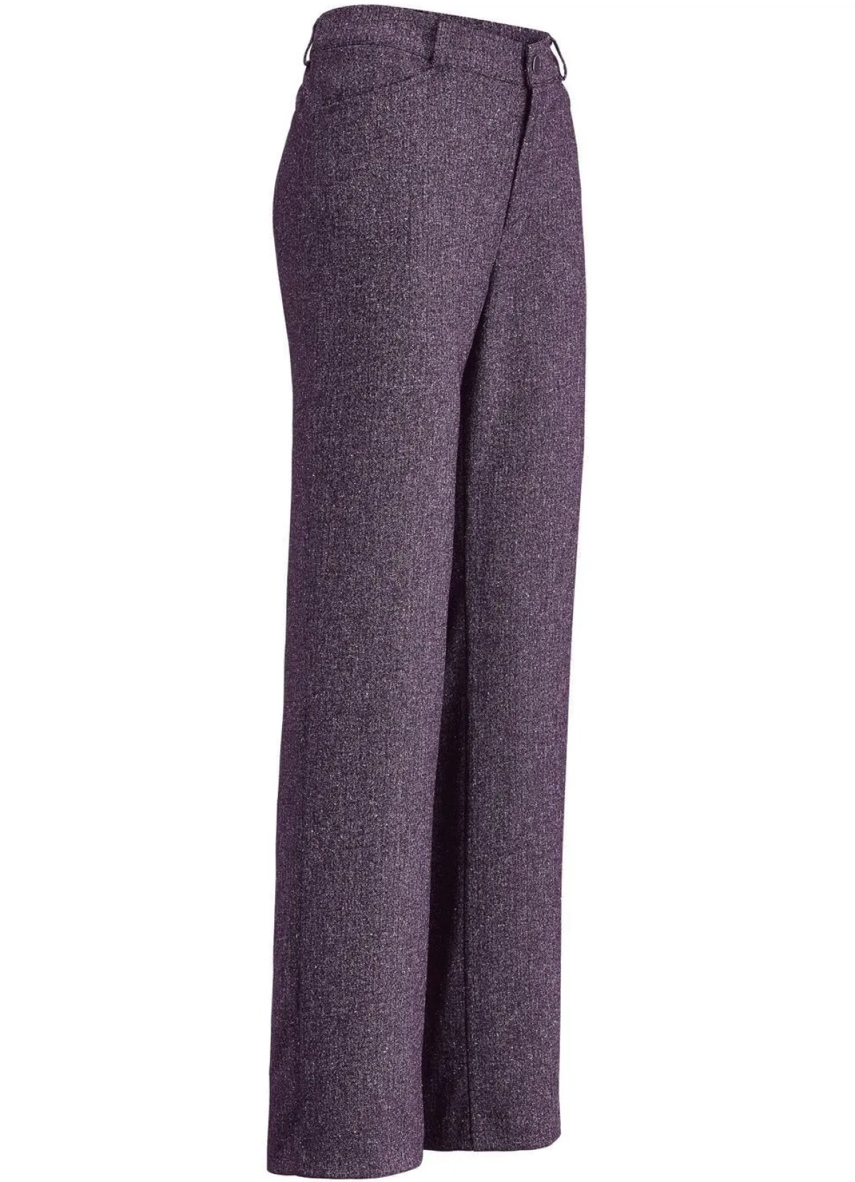 Sale KLAUS MODELLE MADE IN GERMANY Hose in modischer Weite BROMBEER MEL.