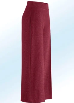 Clearance KLAUS MODELLE MADE IN GERMANY Hose in modisch verkürzter Länge RUBINROT
