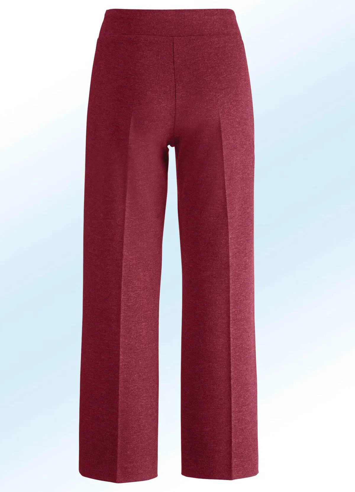 Clearance KLAUS MODELLE MADE IN GERMANY Hose in modisch verkürzter Länge RUBINROT