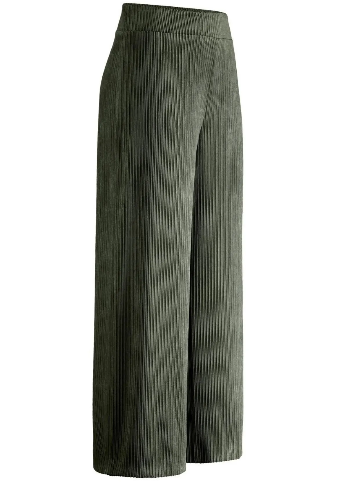 New KLAUS MODELLE MADE IN GERMANY Hose in modisch verkürzter Länge OLIV