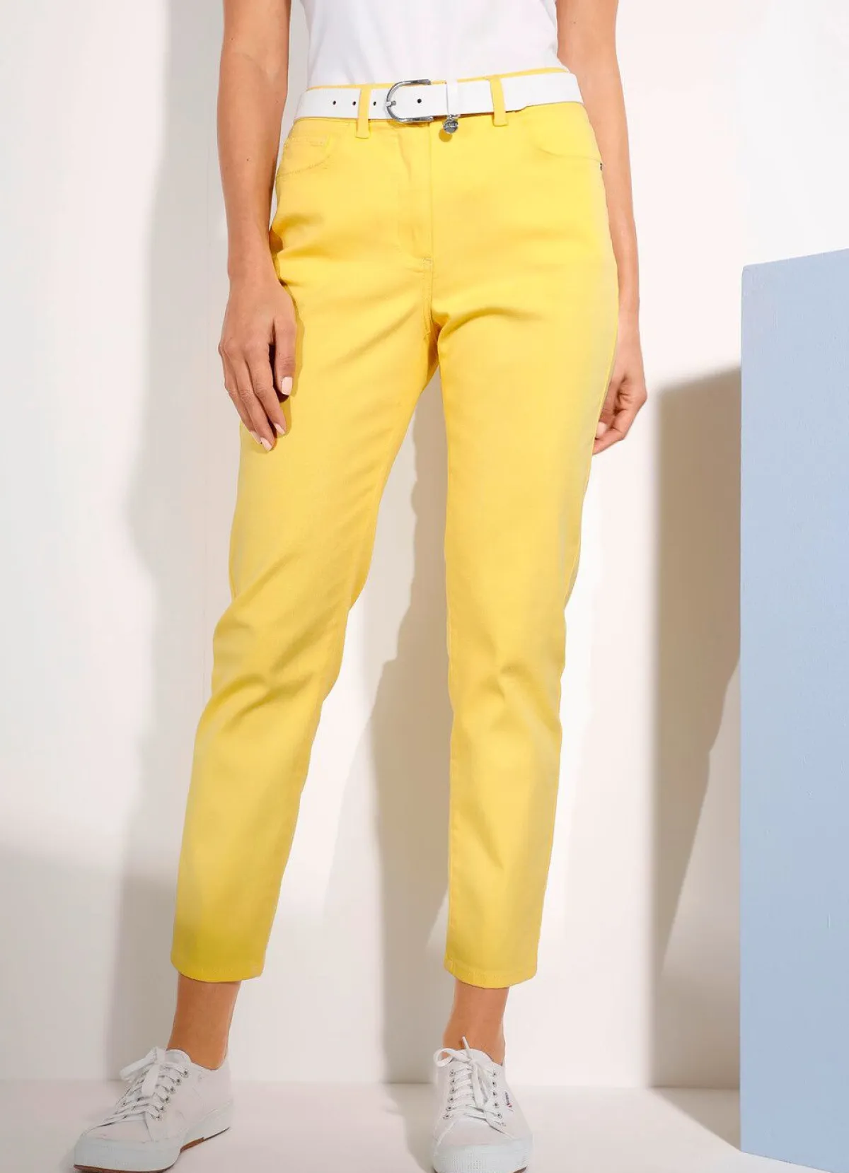 Discount BADER Hose in 5-Pocket-Form GELB