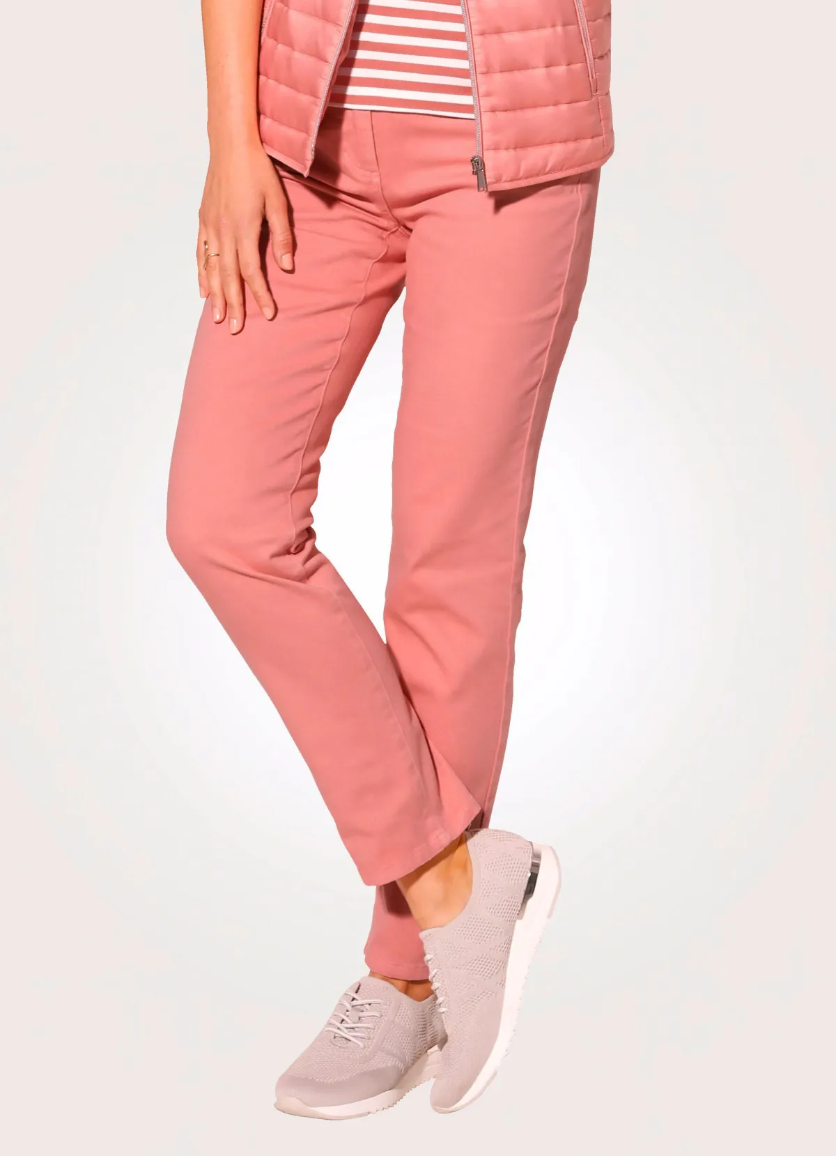 Clearance BADER Hose in 5-Pocket-Form rosé