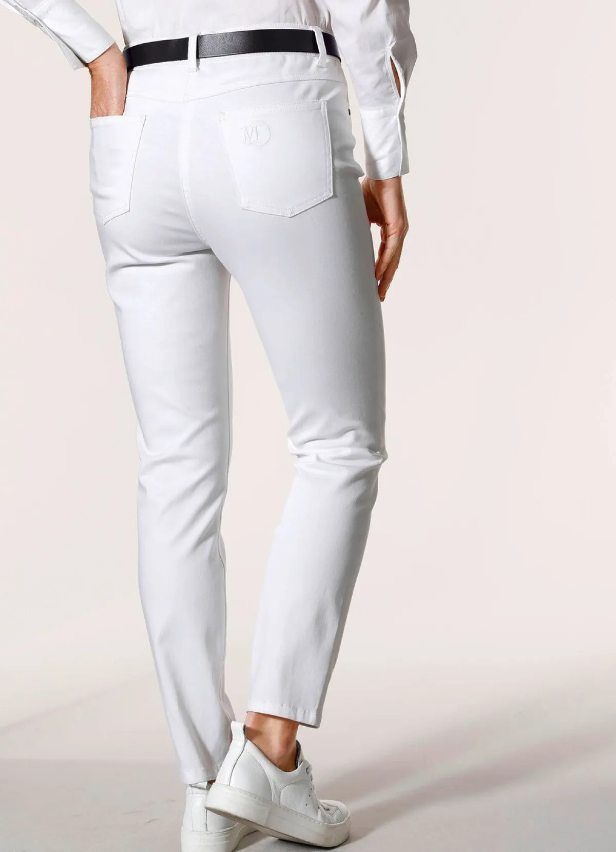 Best BADER Hose in 5-Pocket-Form WEISS