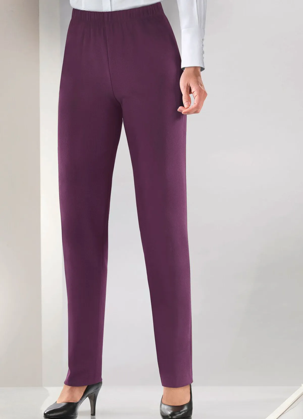 KLAUS MODELLE MADE IN GERMANY Hose in Schlupfform BEERE