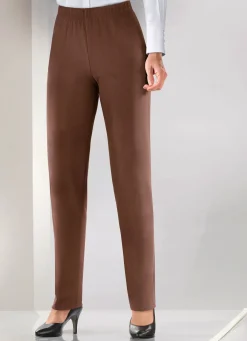Clearance KLAUS MODELLE MADE IN GERMANY Hose in Schlupfform COGNAC