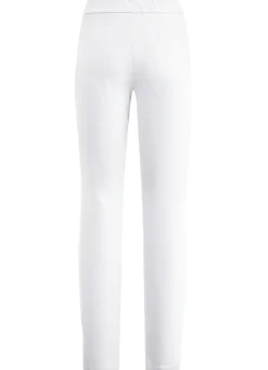 Sale KLAUS MODELLE MADE IN GERMANY Hose mit abgesteppten Teilungsnähten WEISS
