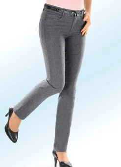 Clearance ASCARI Hose mit angenehm weicher, wärmender Innenseite MITTELGRAU MEL.