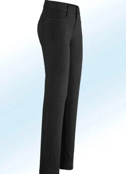 ASCARI Hose mit angenehm weicher, wärmender Innenseite SCHWARZ