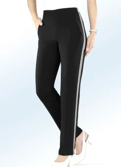 Sale BADER Hose mit angesagtem Zierband SCHWARZ