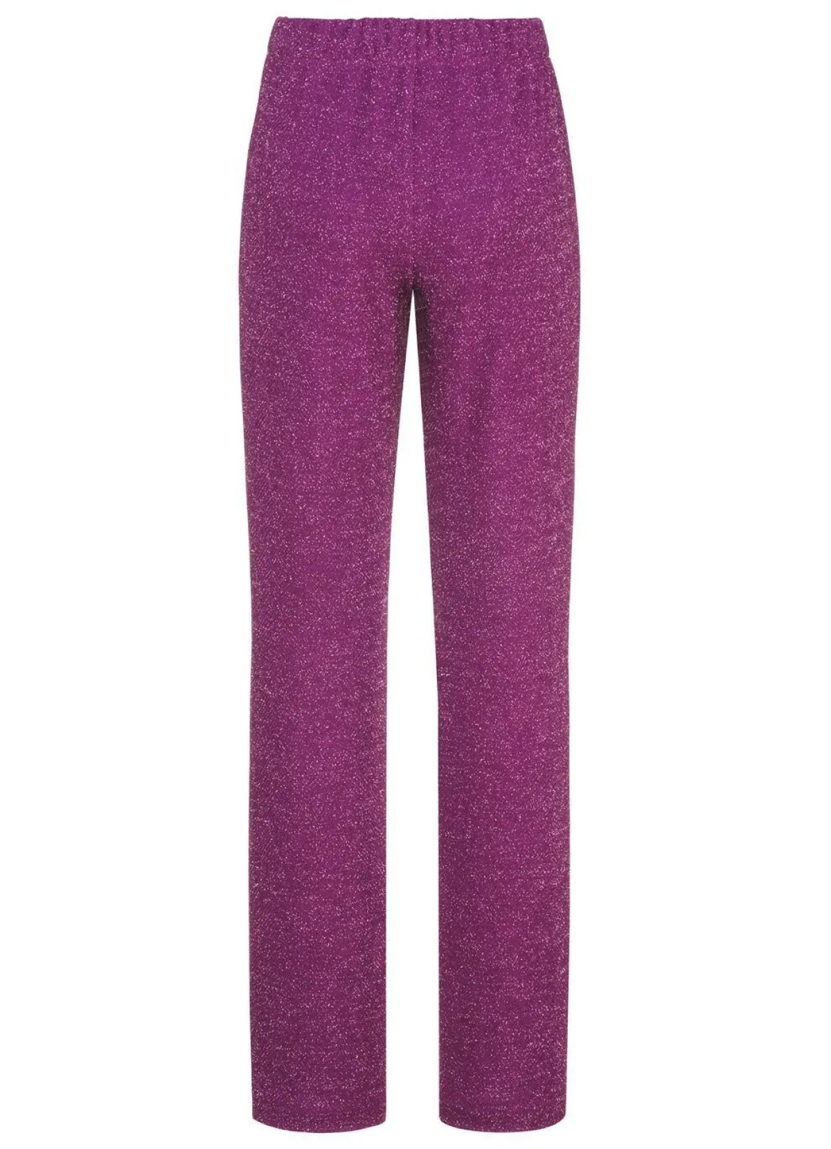 Online KLAUS MODELLE MADE IN GERMANY Hose mit edel funkelndem Glanzgarn BEERE