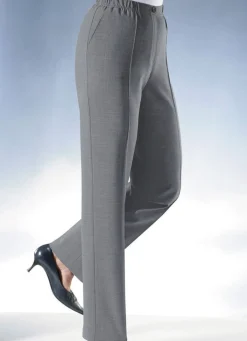 New BADER Hose mit eingearbeiteter Tresortasche M''GRAU MEL.