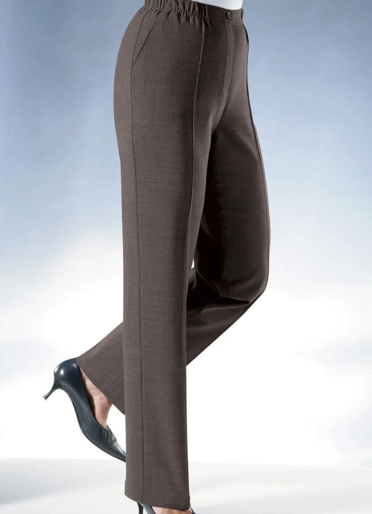 BADER Hose mit eingearbeiteter Tresortasche D´BRAUN MEL.