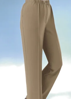 Hot KLAUS MODELLE MADE IN GERMANY Hose mit eingearbeiteter Tresortasche CAMEL