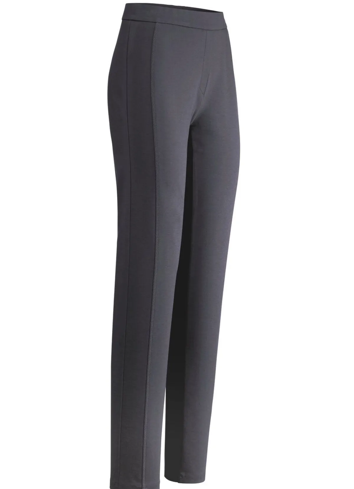 Online KLAUS MODELLE MADE IN GERMANY Hose mit figurgünstiger Teilungsnaht DUNKELGRAU