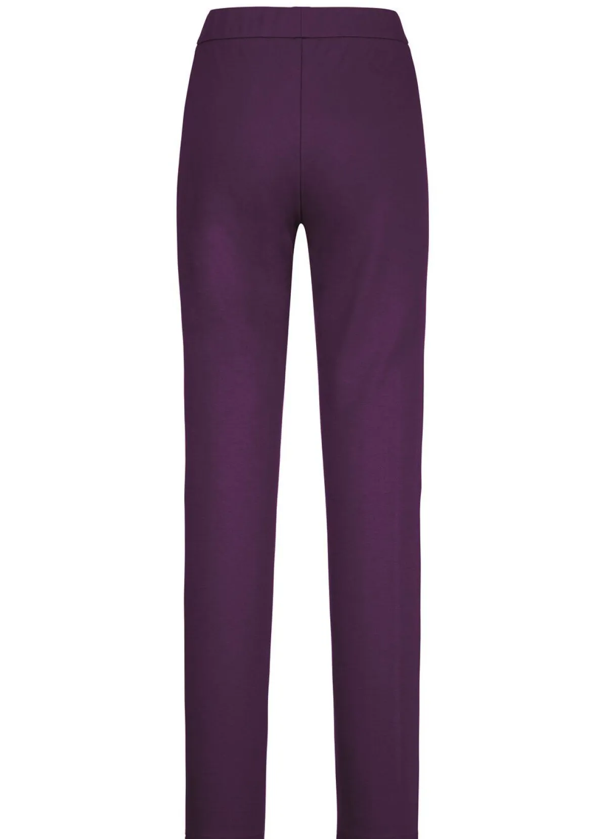 Clearance KLAUS MODELLE MADE IN GERMANY Hose mit figurgünstiger Teilungsnaht BROMBEER