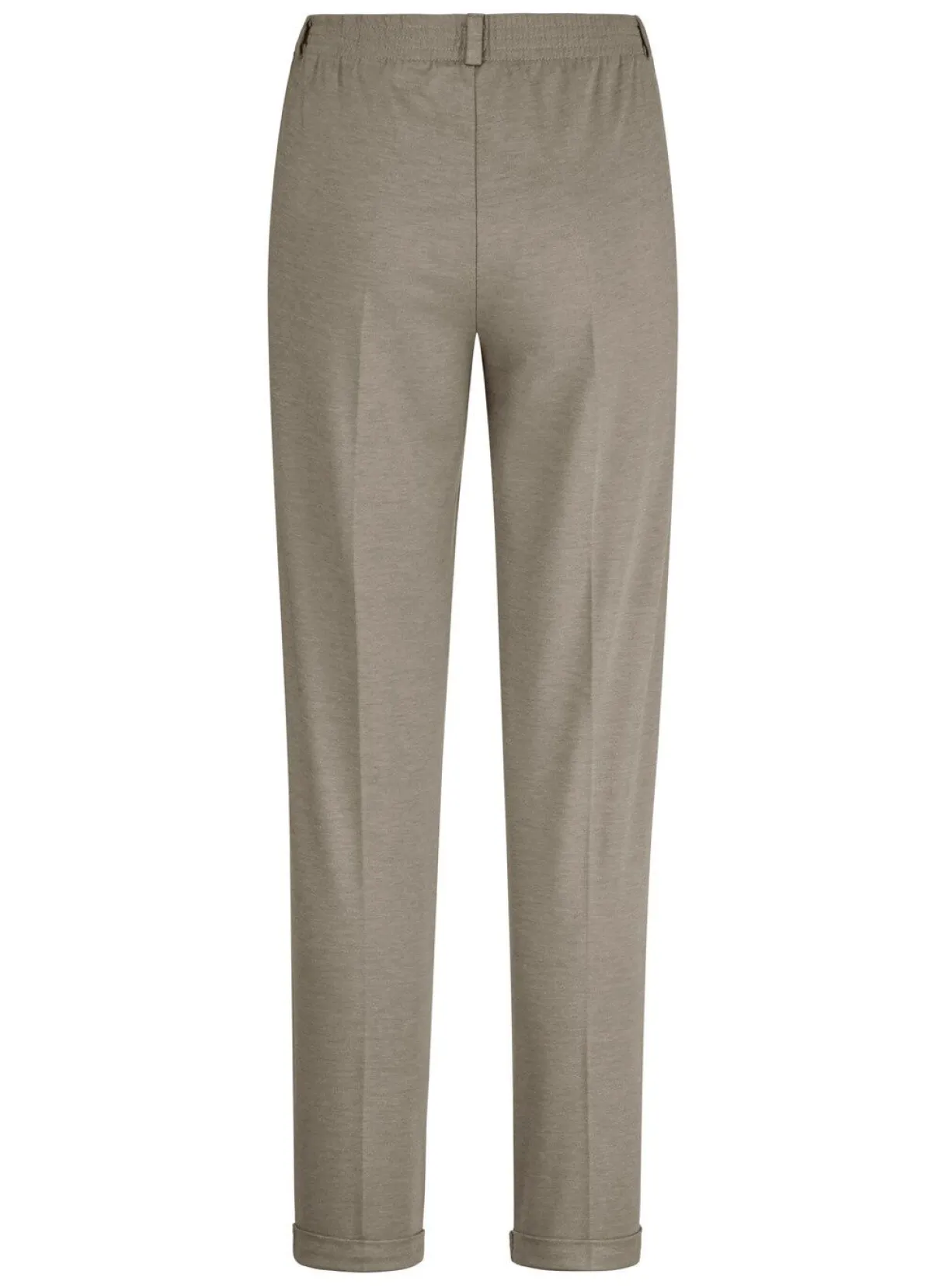 KLAUS MODELLE MADE IN GERMANY Hose mit rückwärtigem Dehnbundeinsatz TAUPE MELIERT