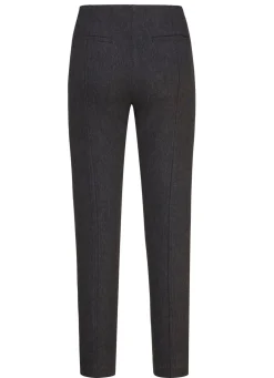 Outlet BADER Hose mit Reißverschluss-Taschen ANTHRAZIT MELIERT