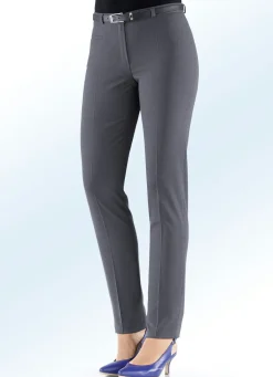 Hot BADER Hose mit schmaler Fußweite DUNKELGRAU MEL.