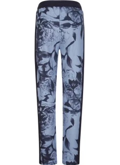 New BADER Hose mit seitlichem Galon-Streifen HELLBLAU-MARINE