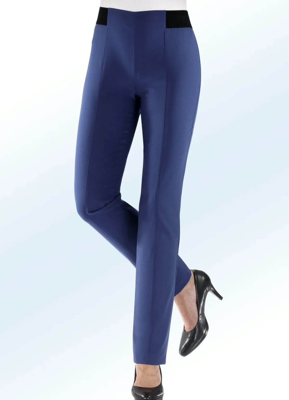 Clearance BADER Hose mit spezieller Bundverarbeitung INDIGOBLAU
