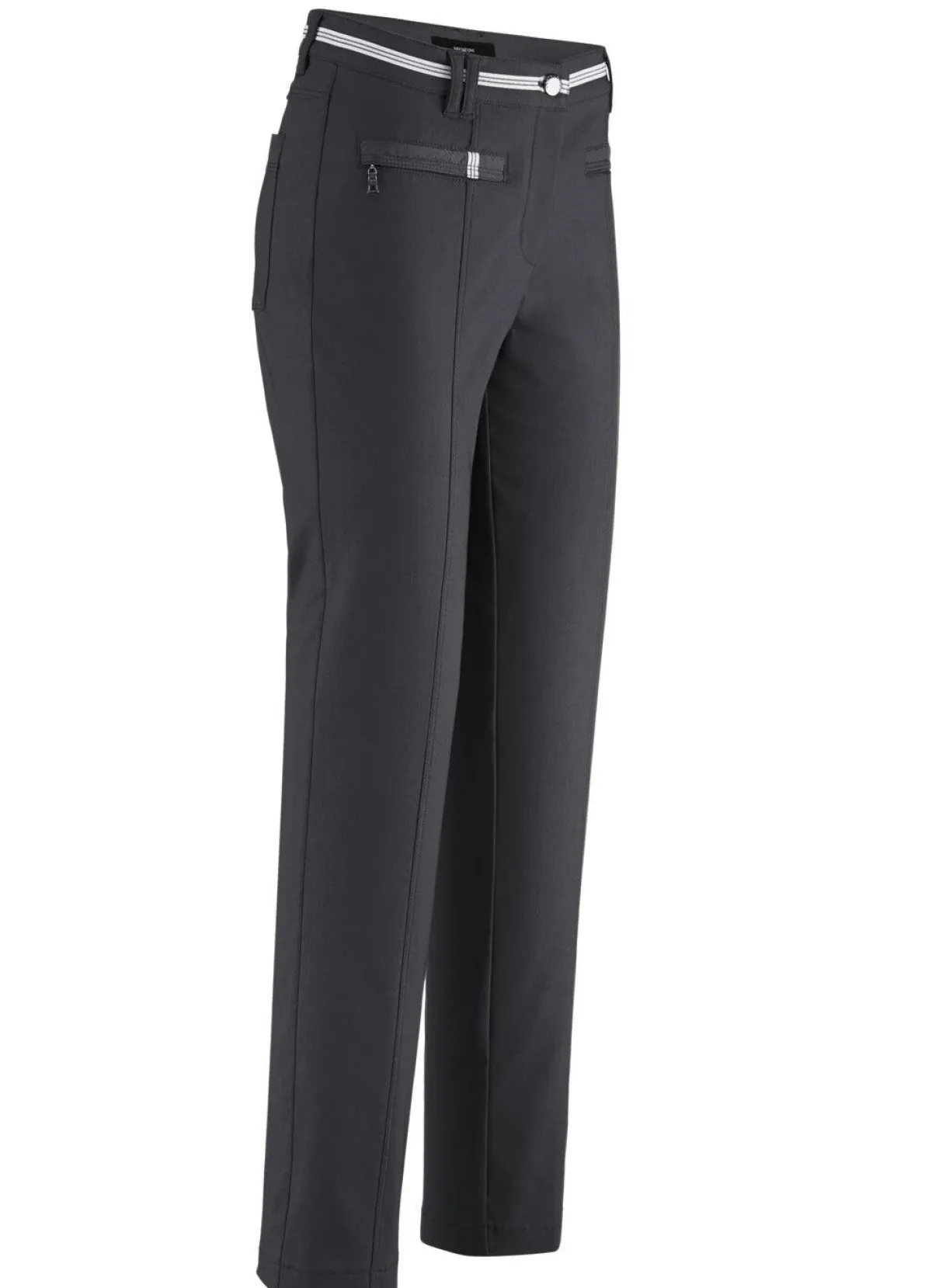 Discount BADER Hose mit sportivem Chic DUNKELGRAU MEL.