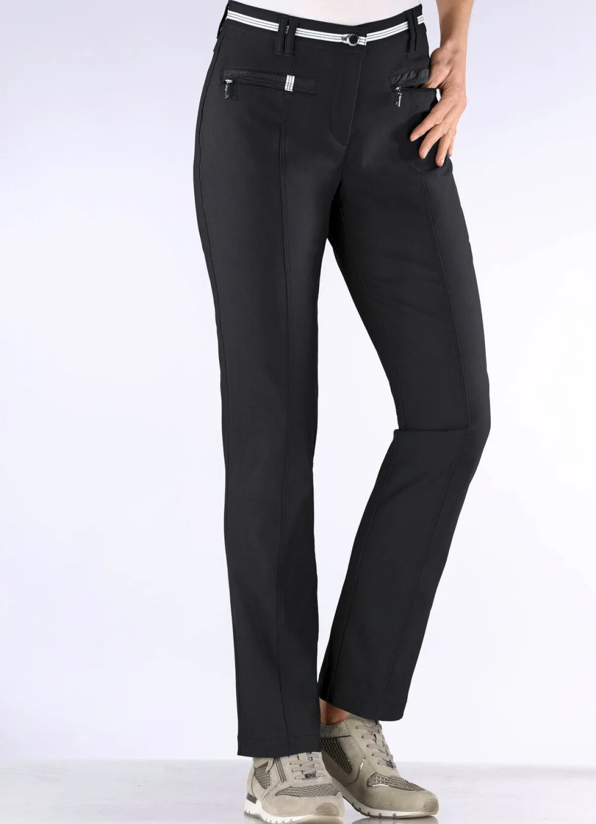 Hot BADER Hose mit sportivem Chic SCHWARZ