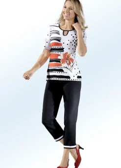 Discount KLAUS MODELLE MADE IN GERMANY Hose mit sportivem Chic SCHWARZ