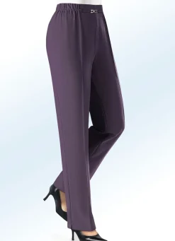 KLAUS MODELLE MADE IN GERMANY Hose mit weiterem Hüftumfang MAUVE