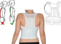 New HYDAS Geradehalter mit Stützgürtel WEISS