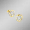 Outlet BADER Interessante Ohrstecker mit 14 Brillanten und 90 Diamanten