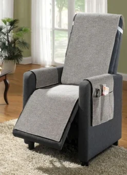 Outlet BADER 2-in-1 Wohnaccessoires mit wohlig warmem Flor GRAU