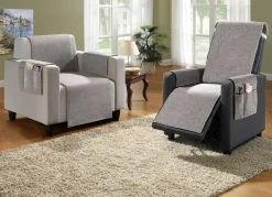 Outlet BADER 2-in-1 Wohnaccessoires mit wohlig warmem Flor GRAU