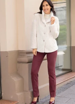 New laurakent Jacke aus kuschelweichem Plüsch CREME