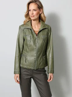 Clearance BADER Jacke aus Lederimitat GRÜN