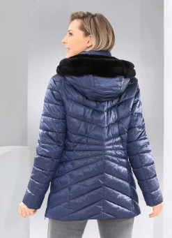 Outlet BADER Jacke aus recycelten Fasern SAPHIRBLAU