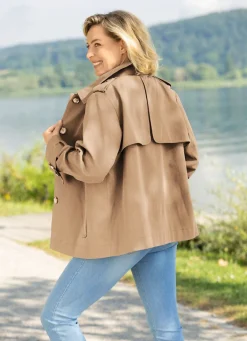 Outlet BADER Jacke in Trench-Optik SAND