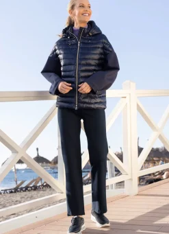 Outlet BADER Jacke in trendaktuellem Materialmix MARINE