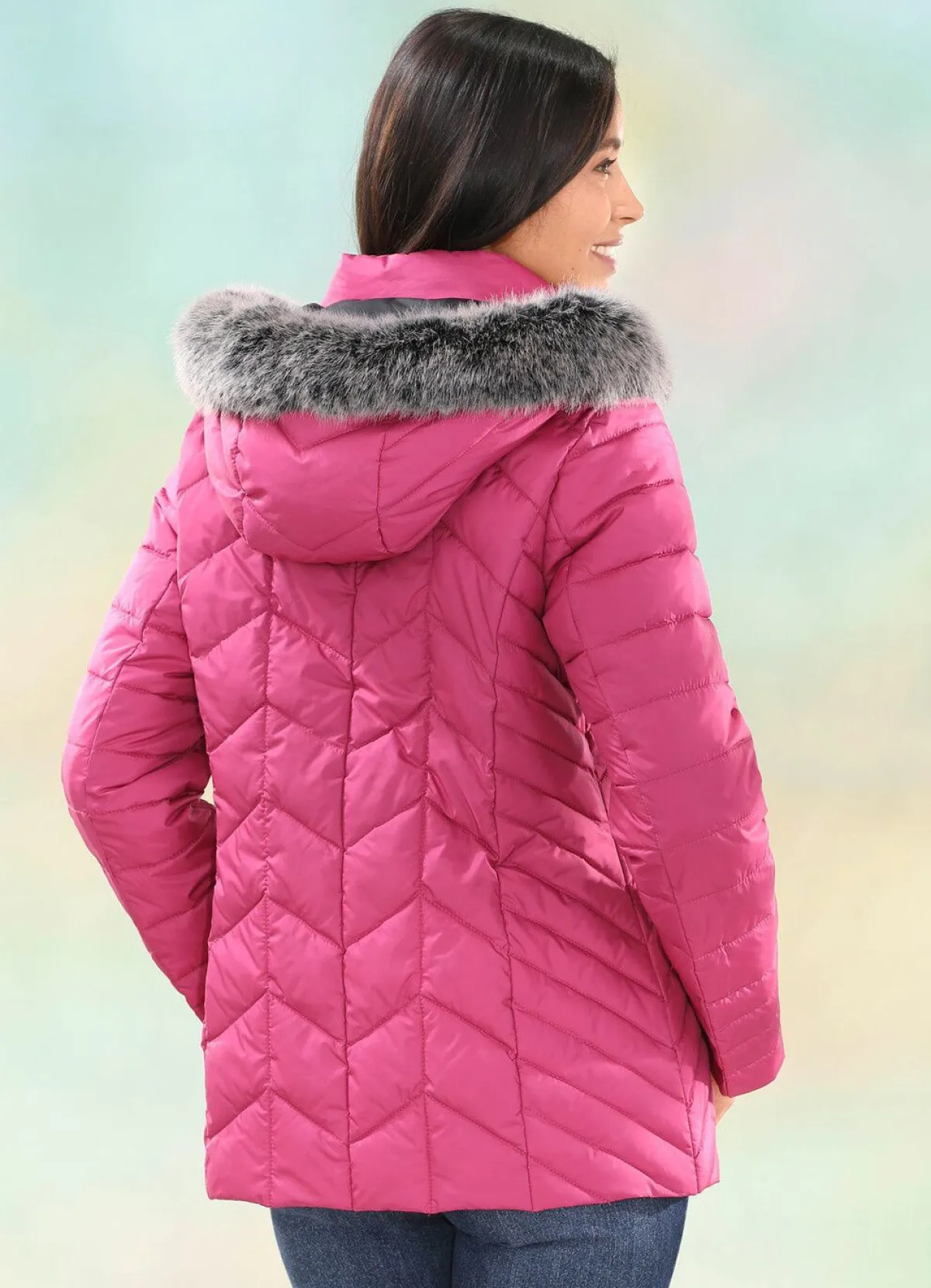 Sale BADER Jacke mit abnehmbarer Kapuze FUCHSIA