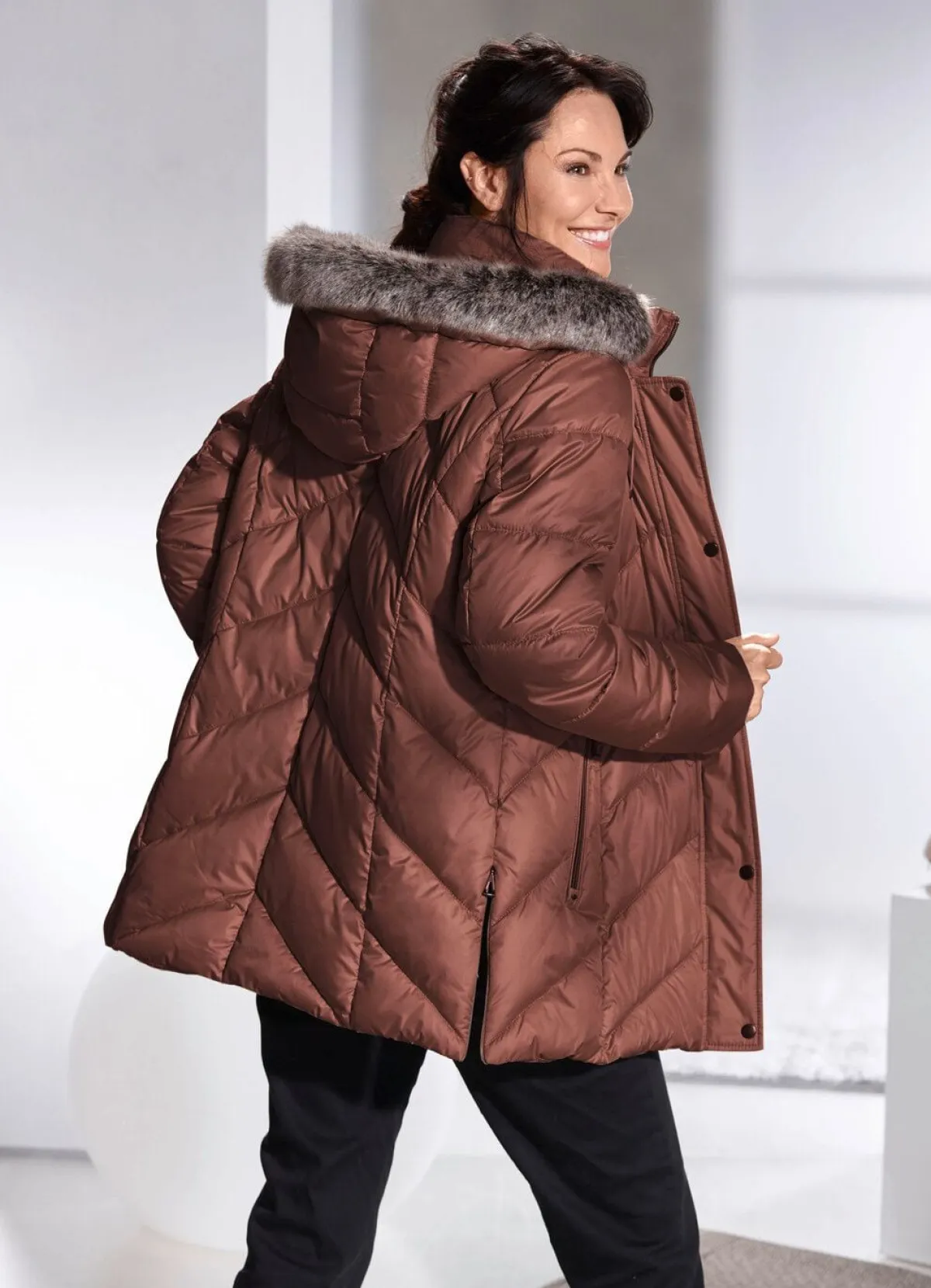 BADER Jacke mit abnehmbarer Kapuze NUGAT