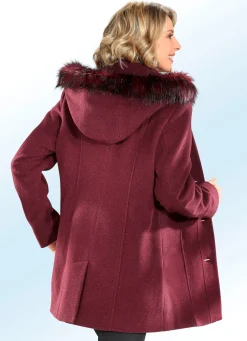 Sale BADER Jacke mit abnehmbarer Kapuze WEINROT